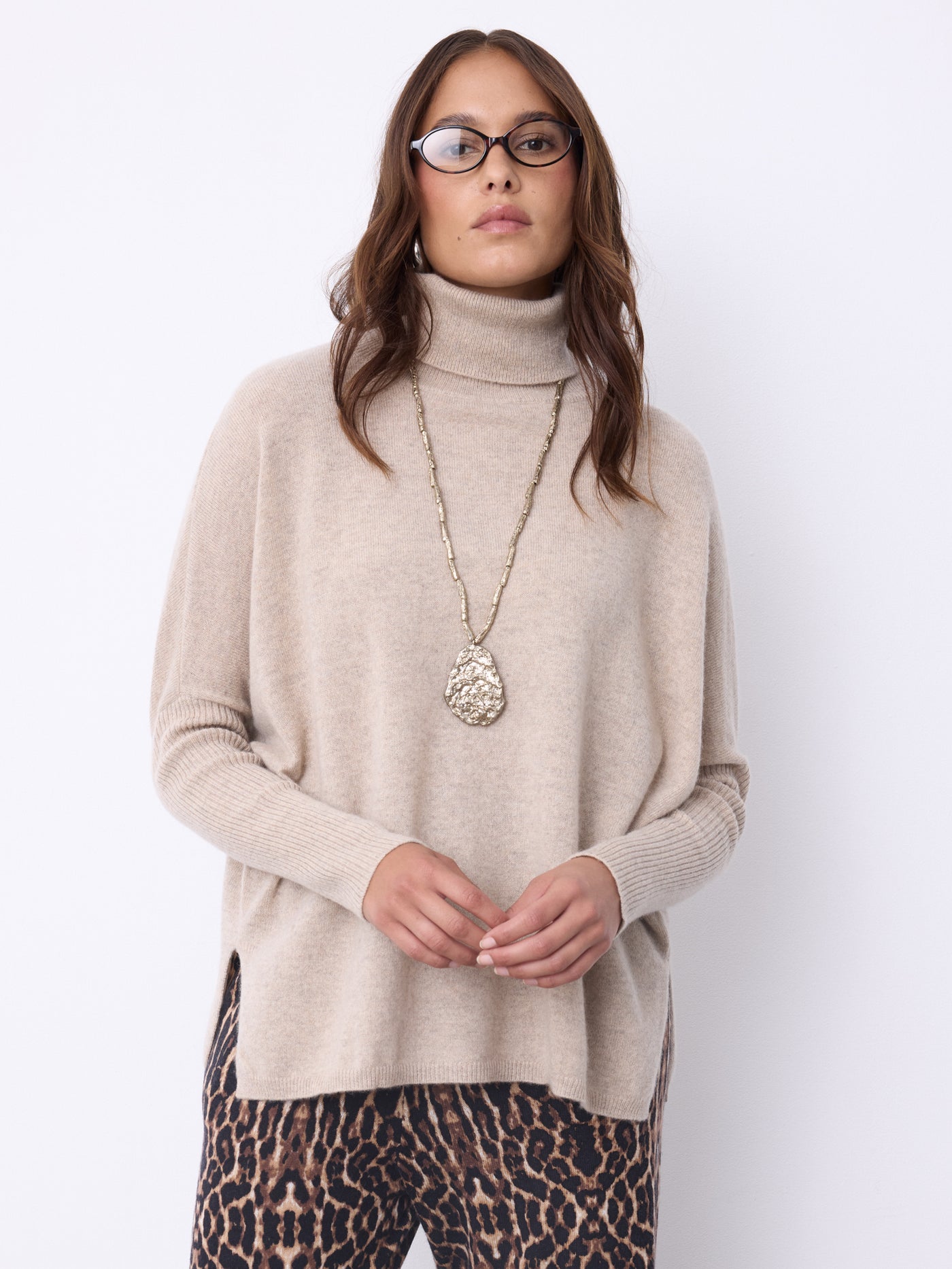 Margareth cashmere poncho jumper