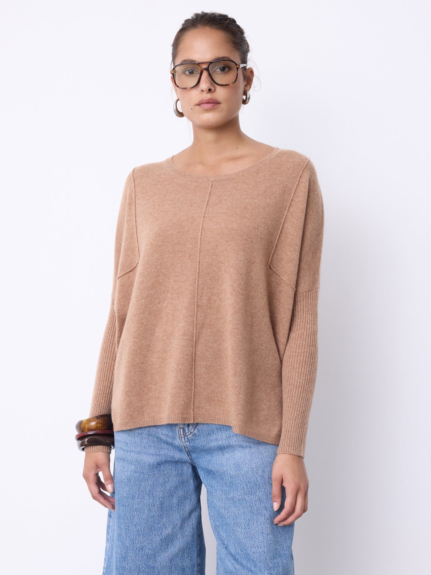 Bourna cashmere poncho jumper