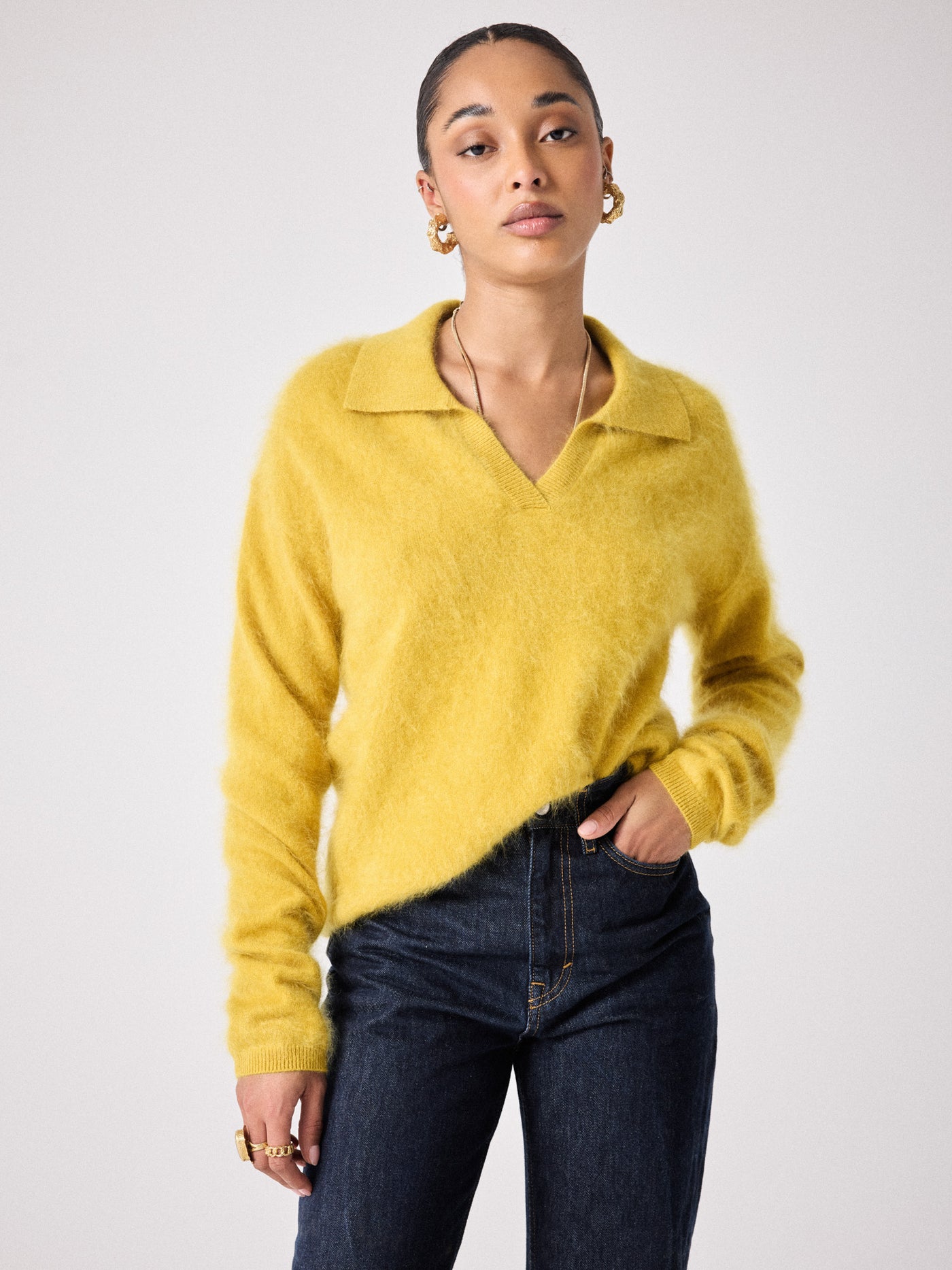 Roxane brushed cashmere sweater