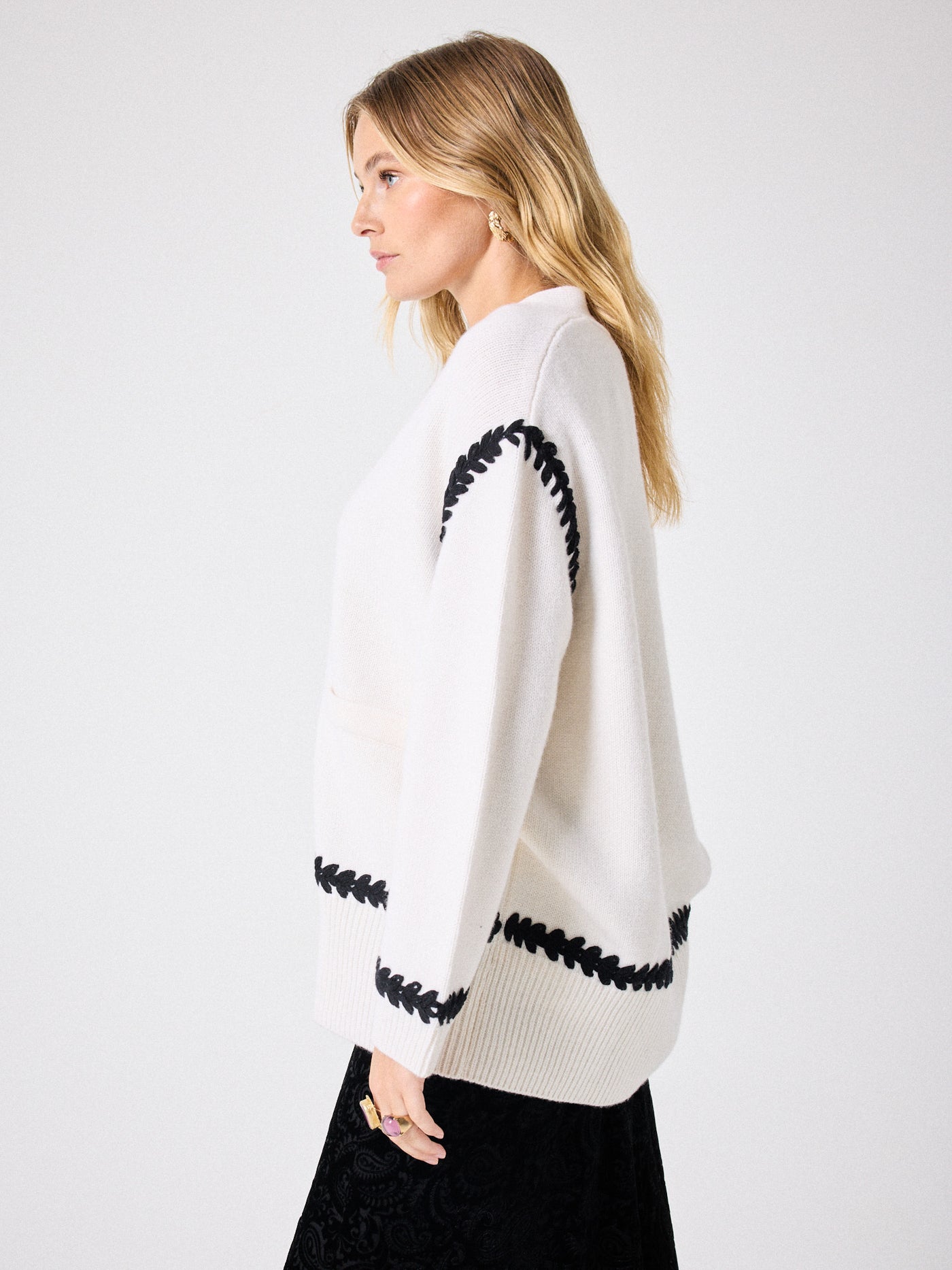 Cosmic wool cardigan