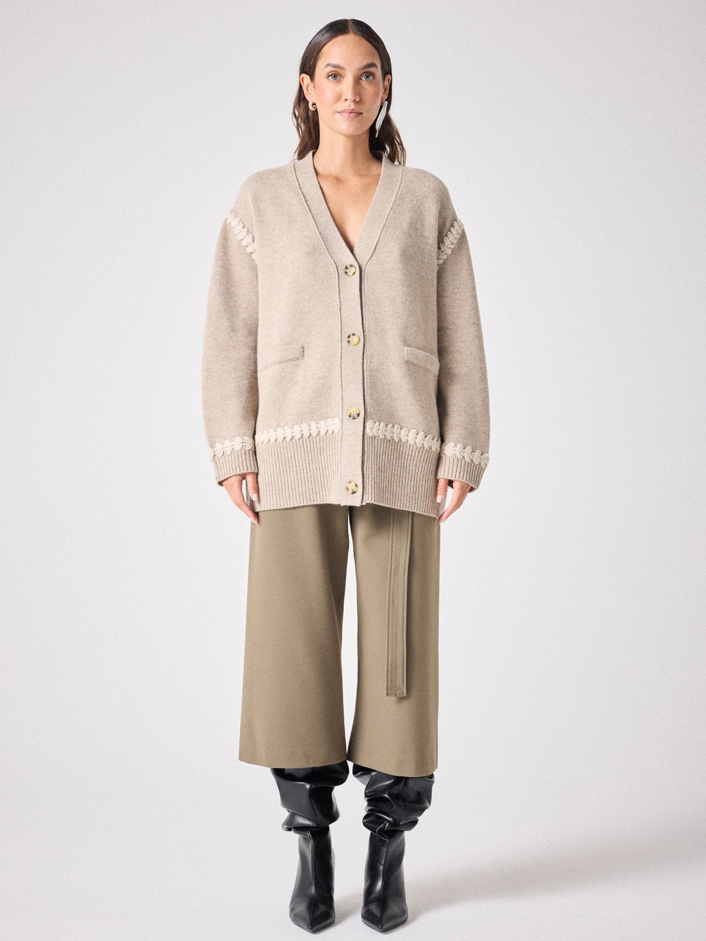 Cosmic wool cardigan