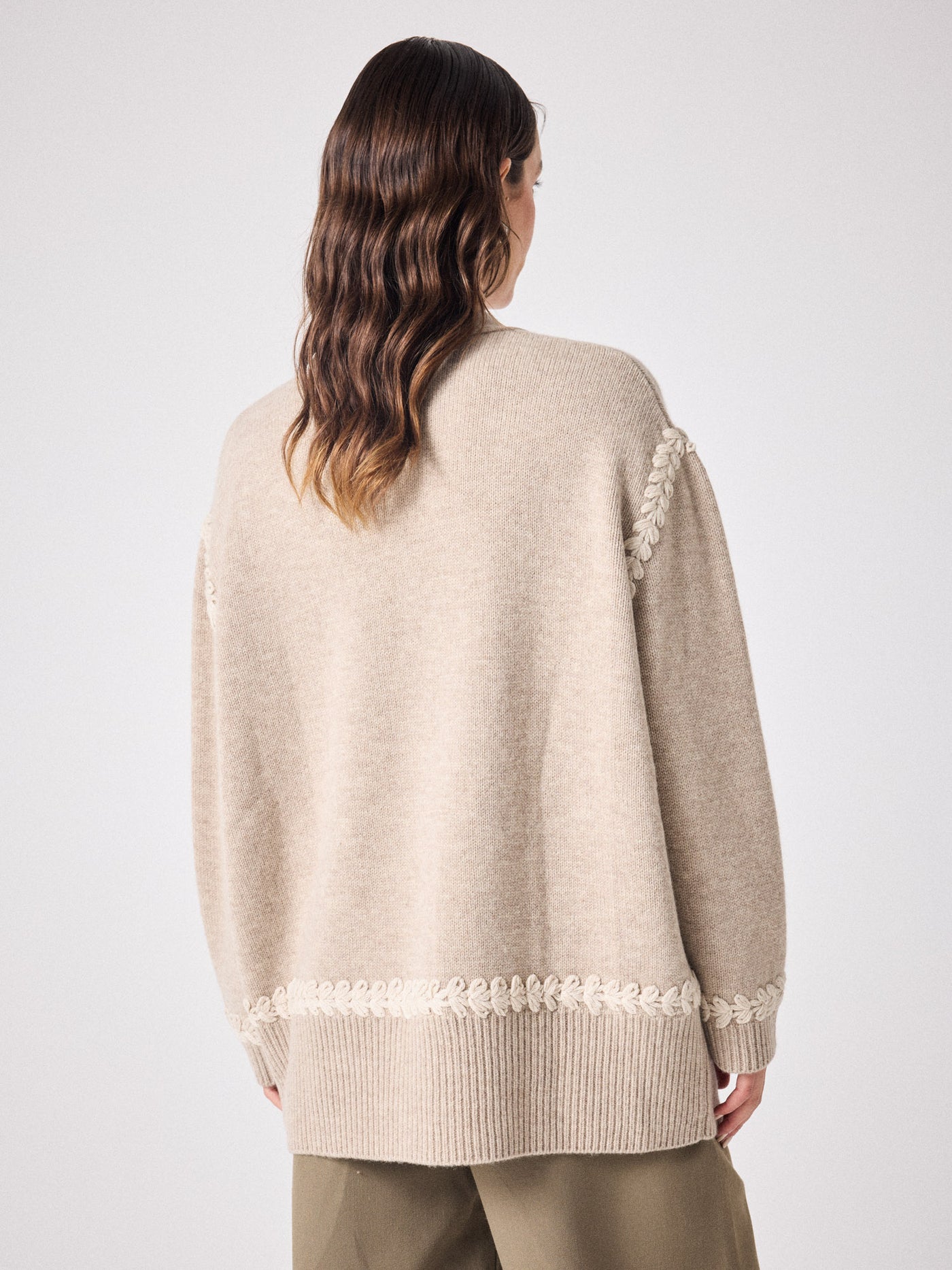 Cosmic wool cardigan