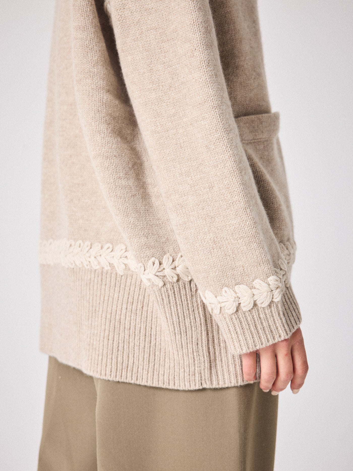 Cosmic wool cardigan