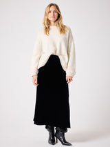 Shaki velvet skirt