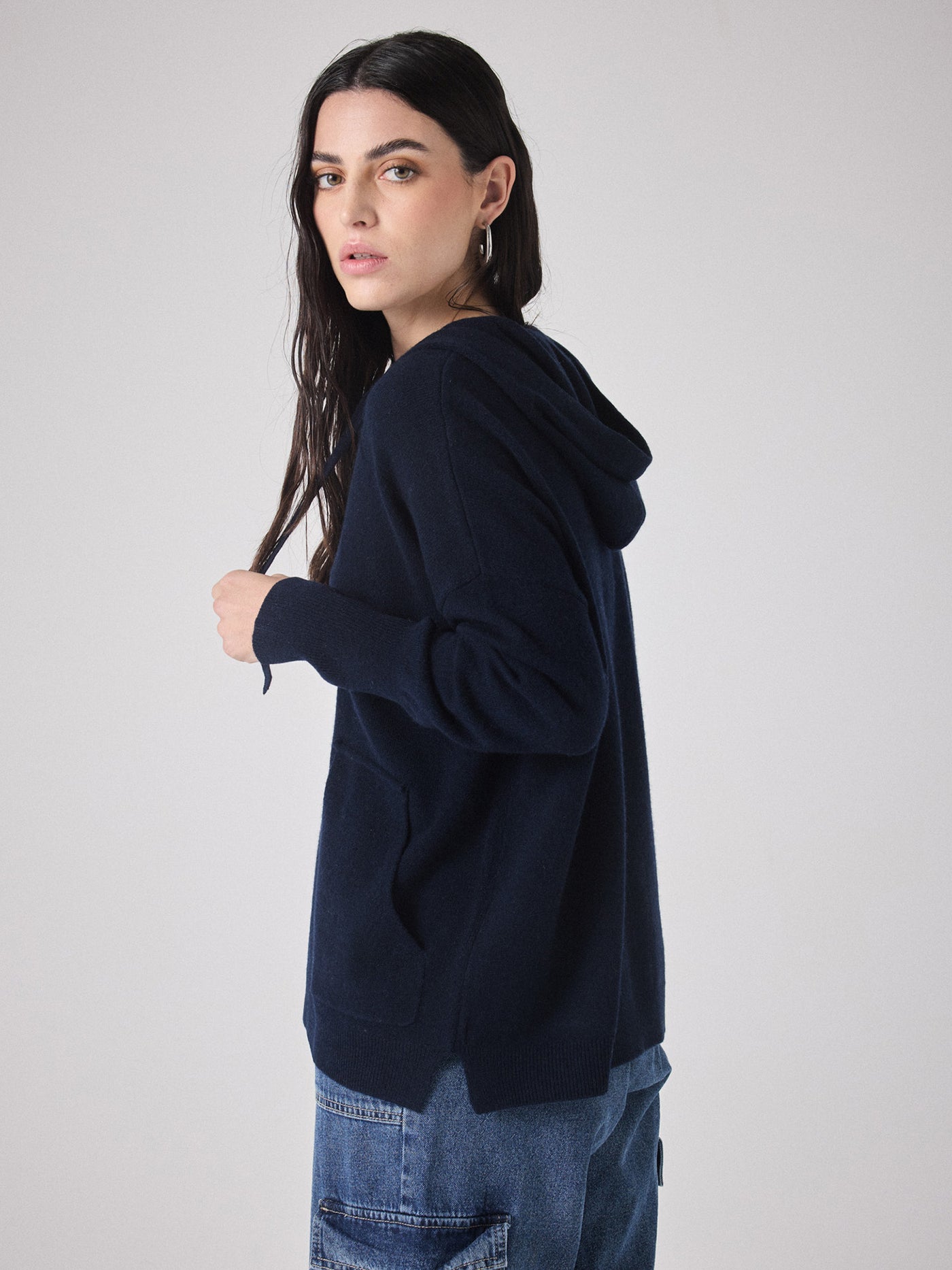 Ariana cashmere hooded jumper