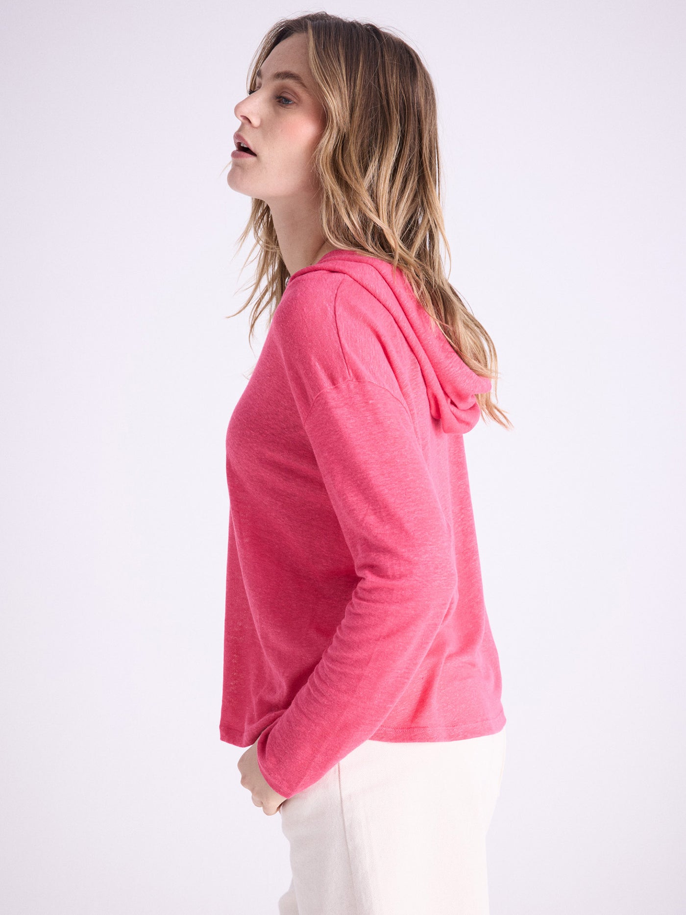 Sweatshirt à capuche lin Sita