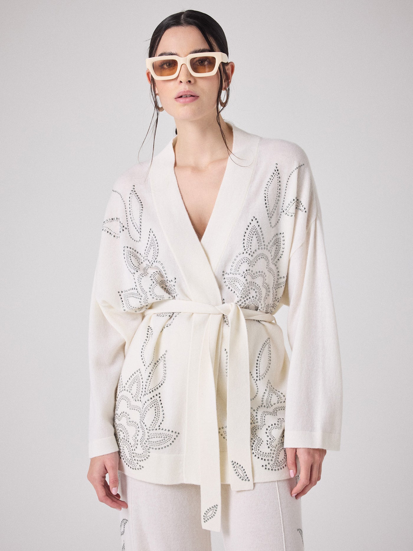 Kaly wool and cashmere cardigan