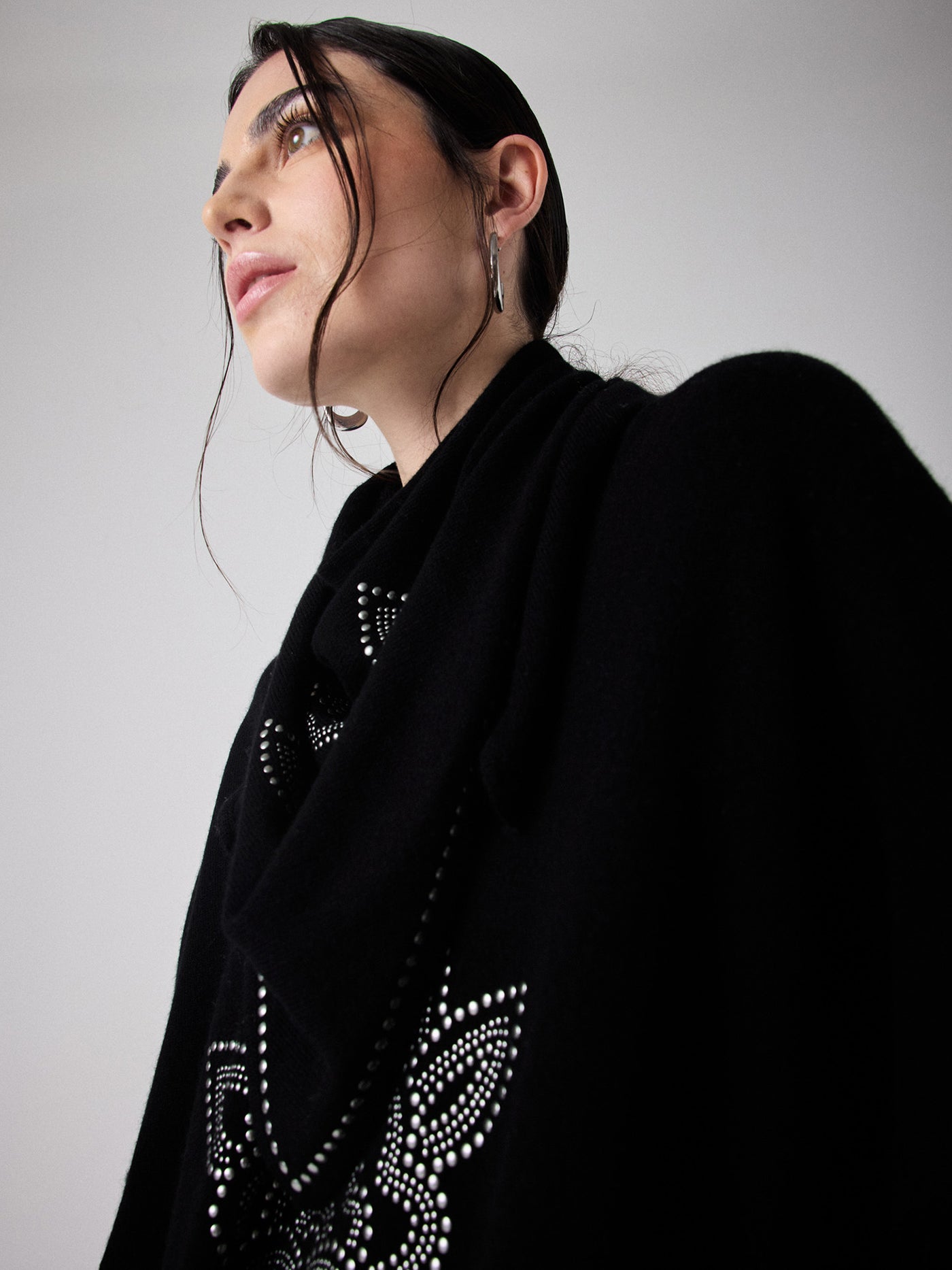 Delos wool and cashmere scarf