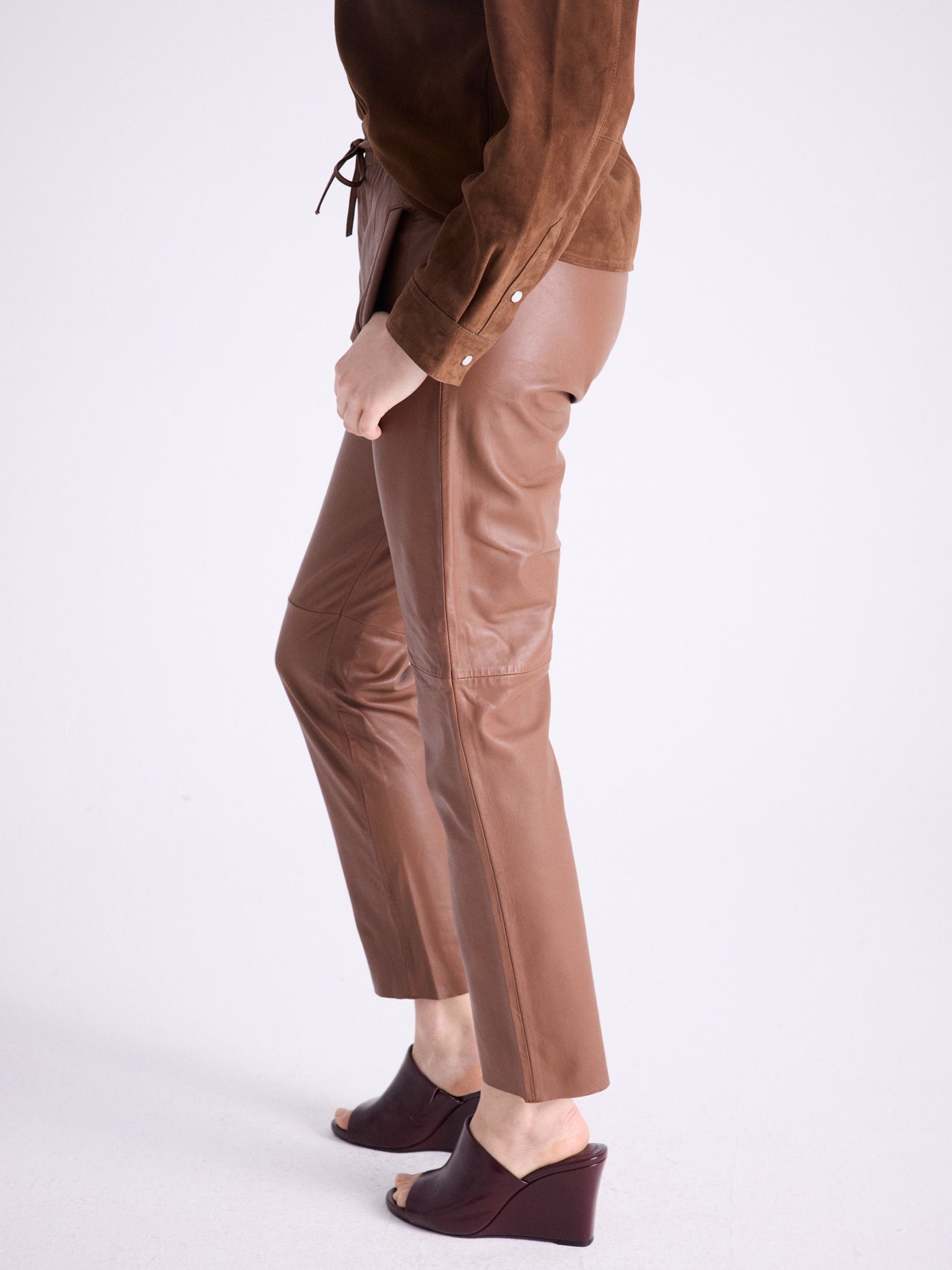 Karl leather pants