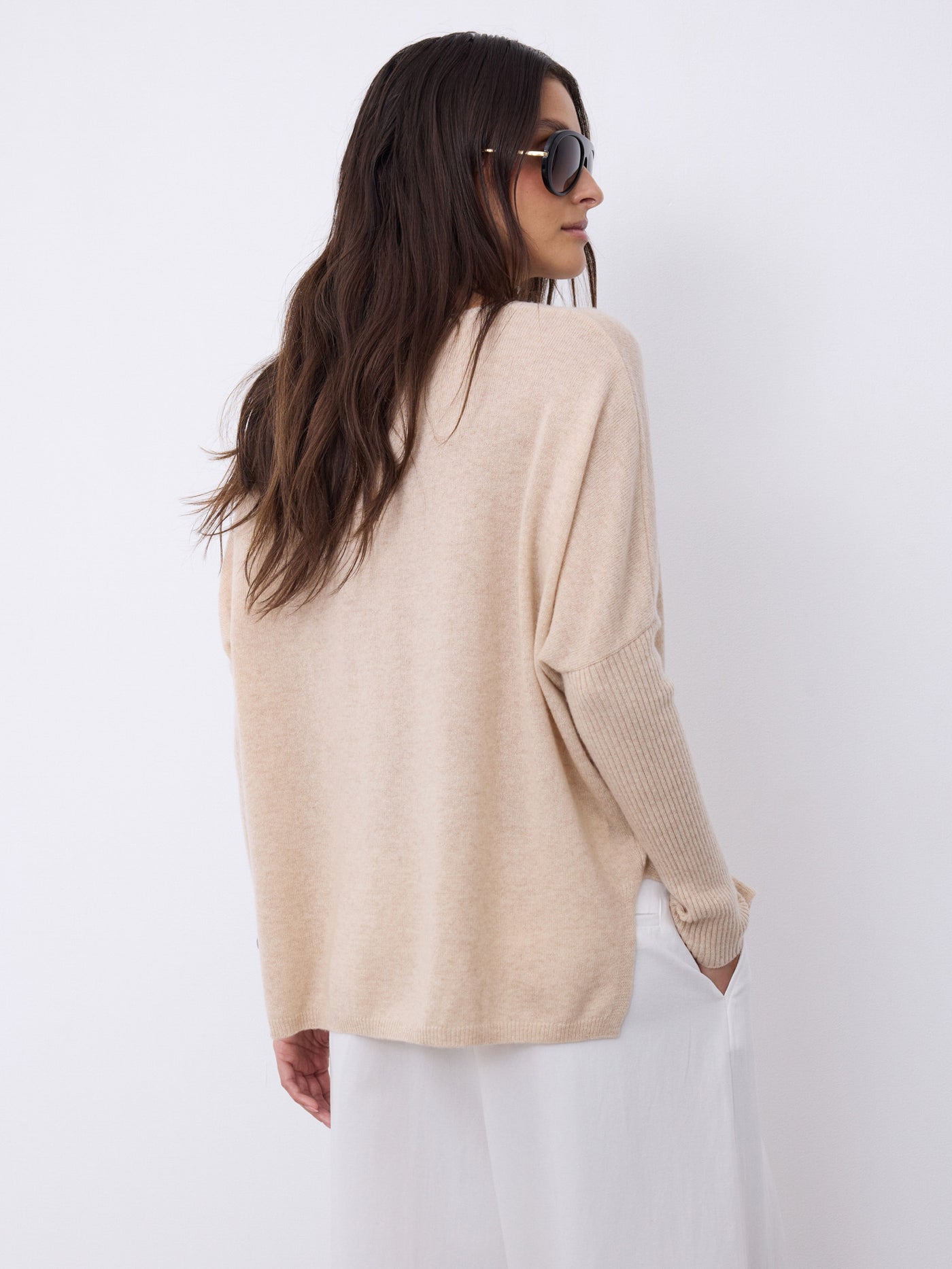 Pull poncho cachemire Faustine