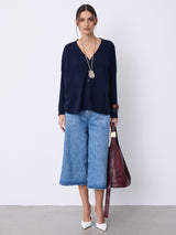 Pull poncho cachemire Alicia