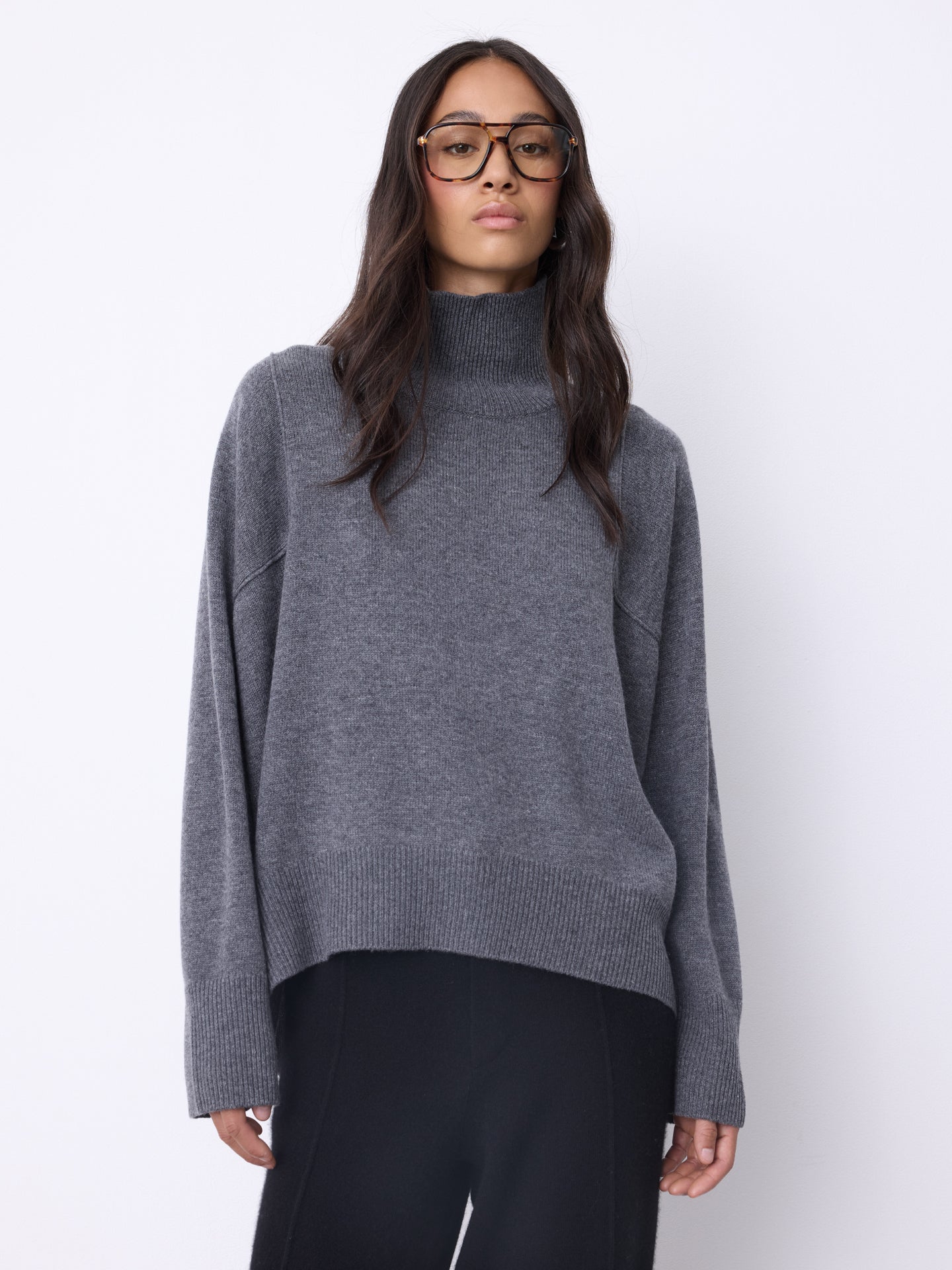 トップス if six was nine MINIMUM CASHMERE C-GRAY grey-denim-jeans-if-six-was-