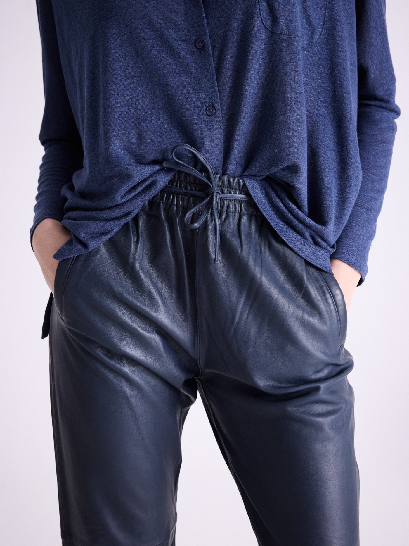 Karl leather pants
