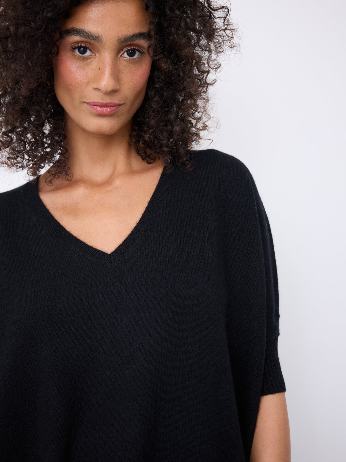 Pull poncho cachemire Aimee