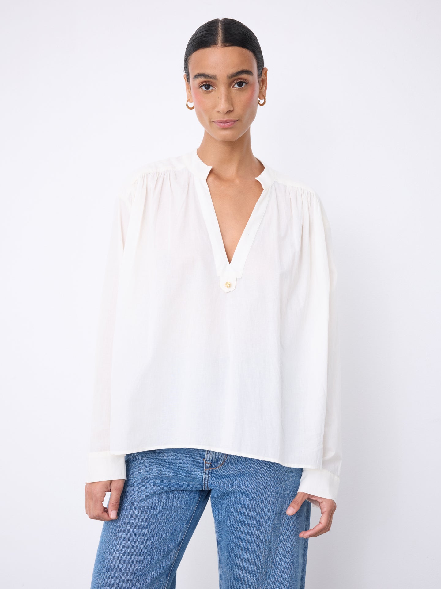 Alexine cotton blouse • Notshy Cashmere