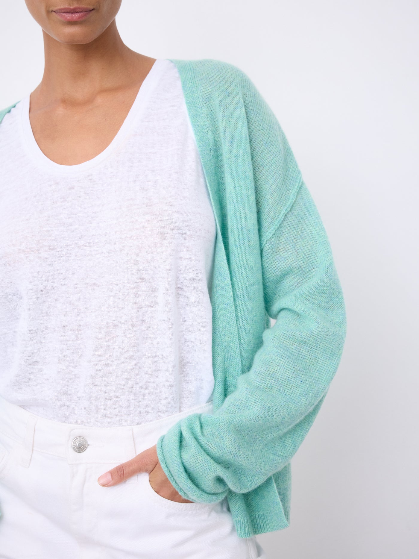 Leichte Kaschmir-Strickjacke „Oedipus“