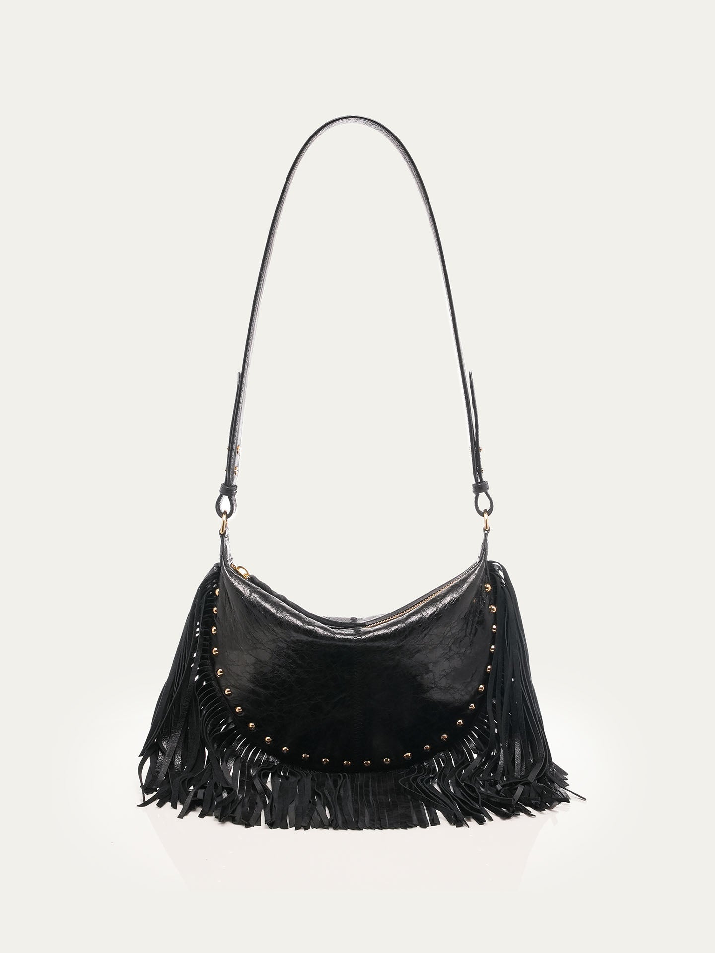 Claris Virot leather fringe bag • Notshy Cashmere