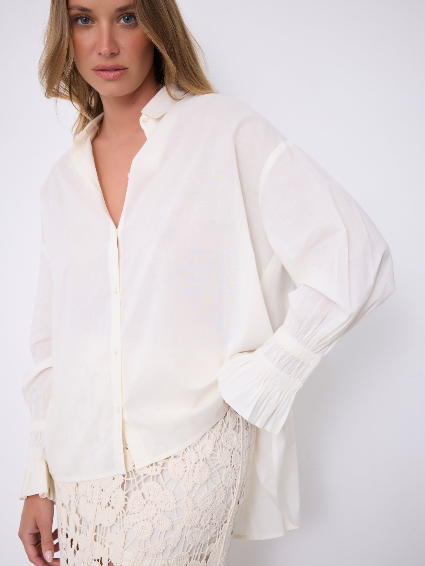 Flora cotton blouse • Notshy Cashmere