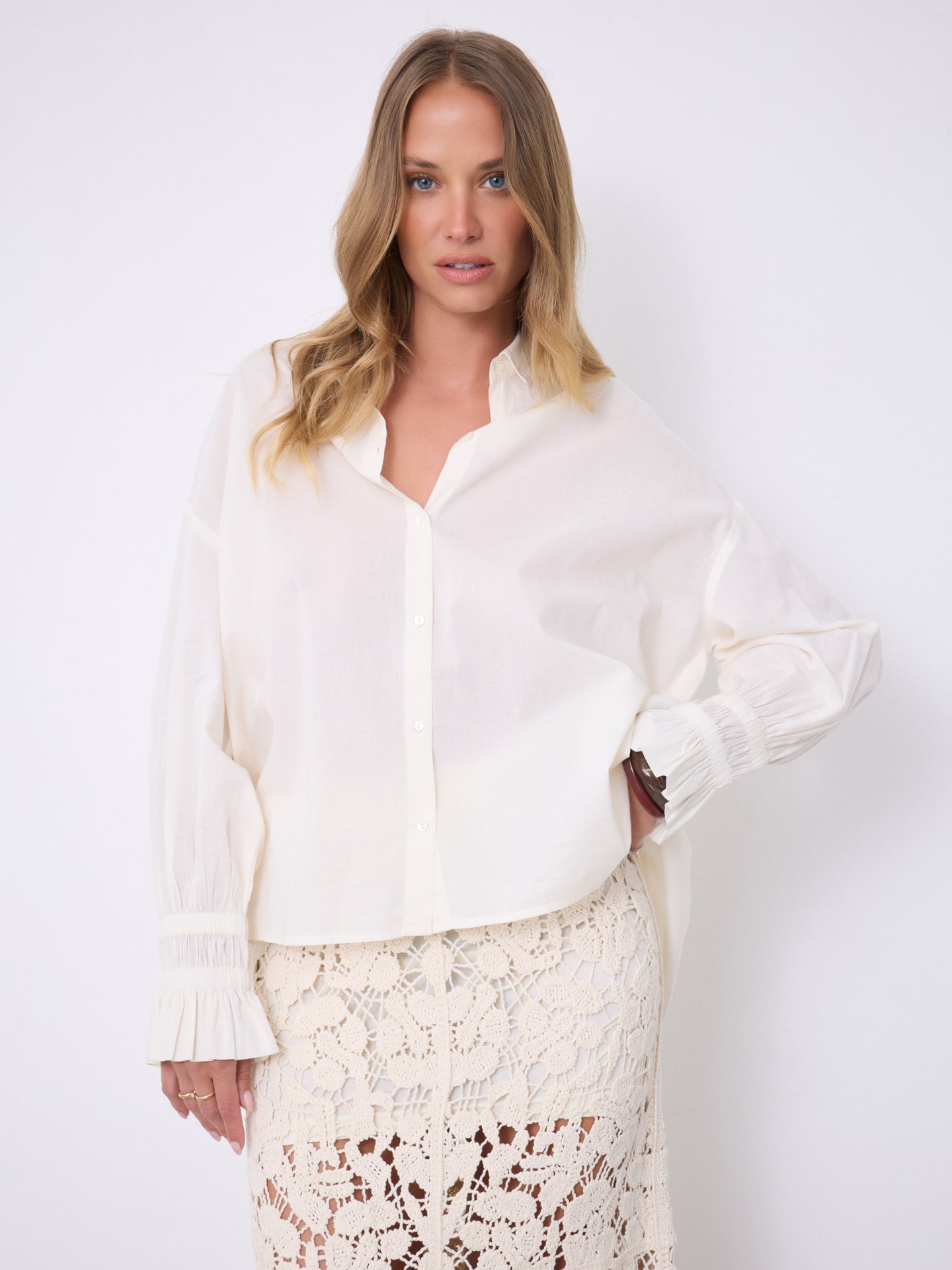 Flora cotton blouse • Notshy Cashmere