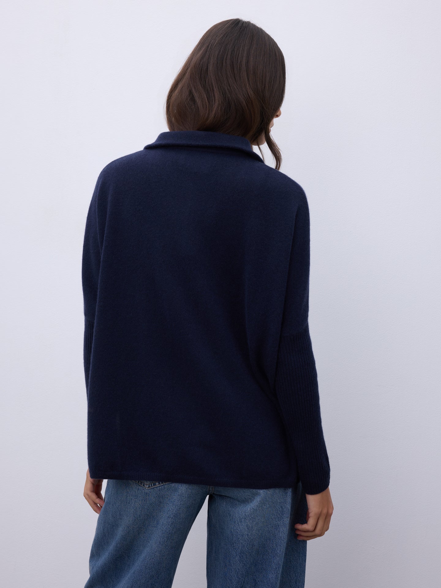 Justine Cashmere Poncho Sweater • Notshy Cashmere