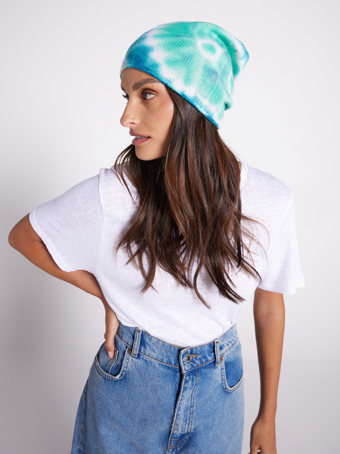 Stormy cashmere beanie