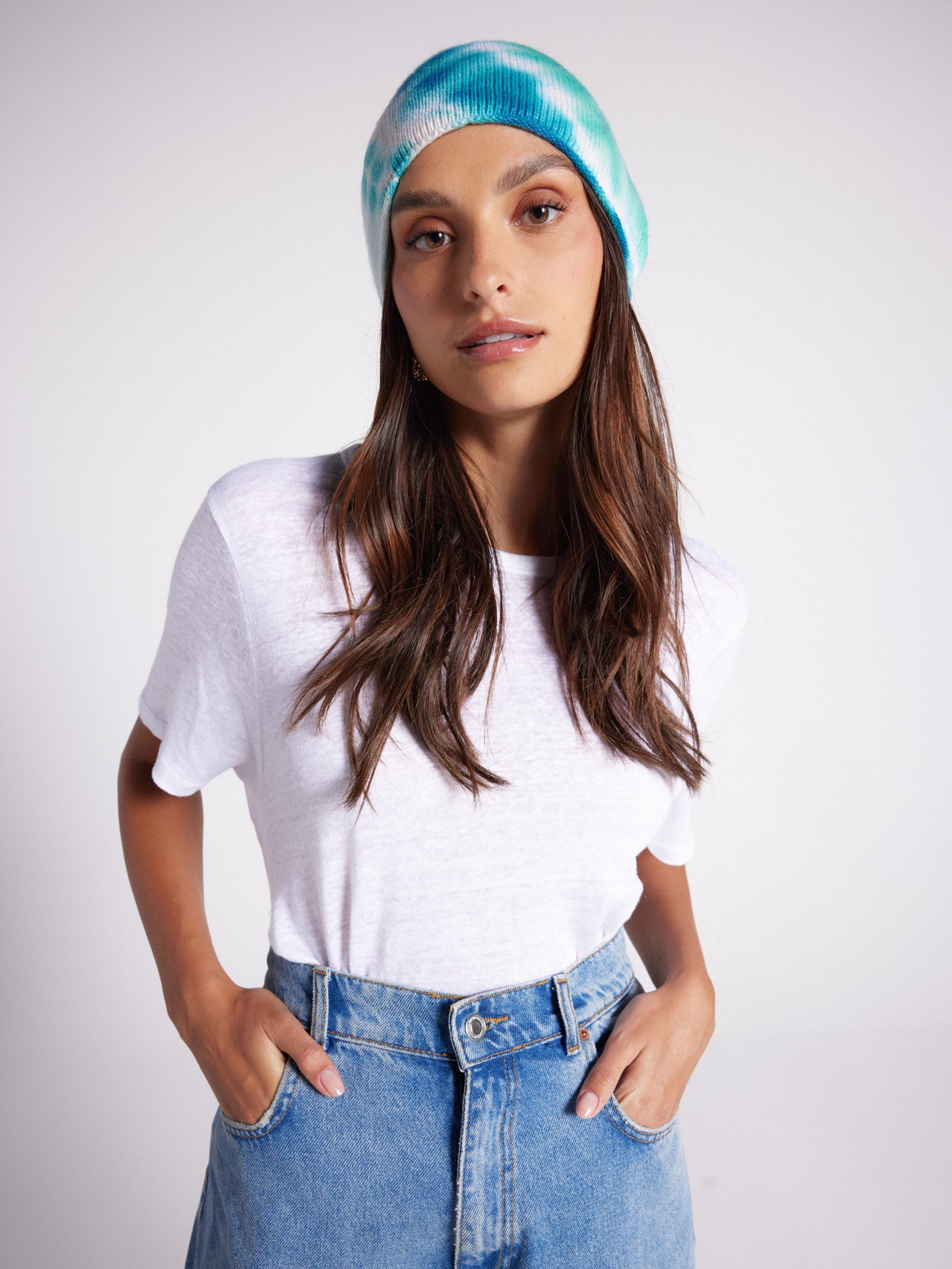 Stormy cashmere beanie