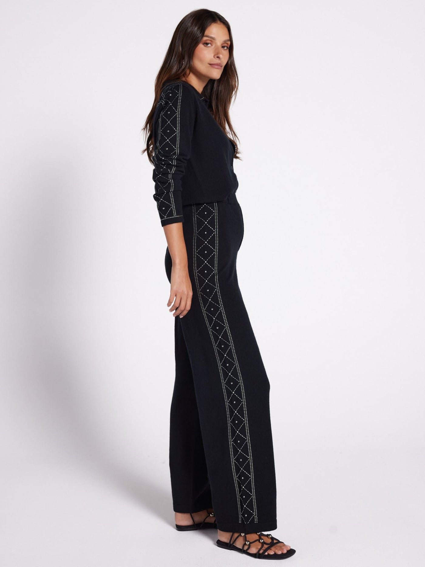 Jade wool and cashmere trousers