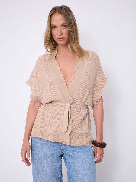 Sonya cotton cashmere cardigan • Notshy Cashmere