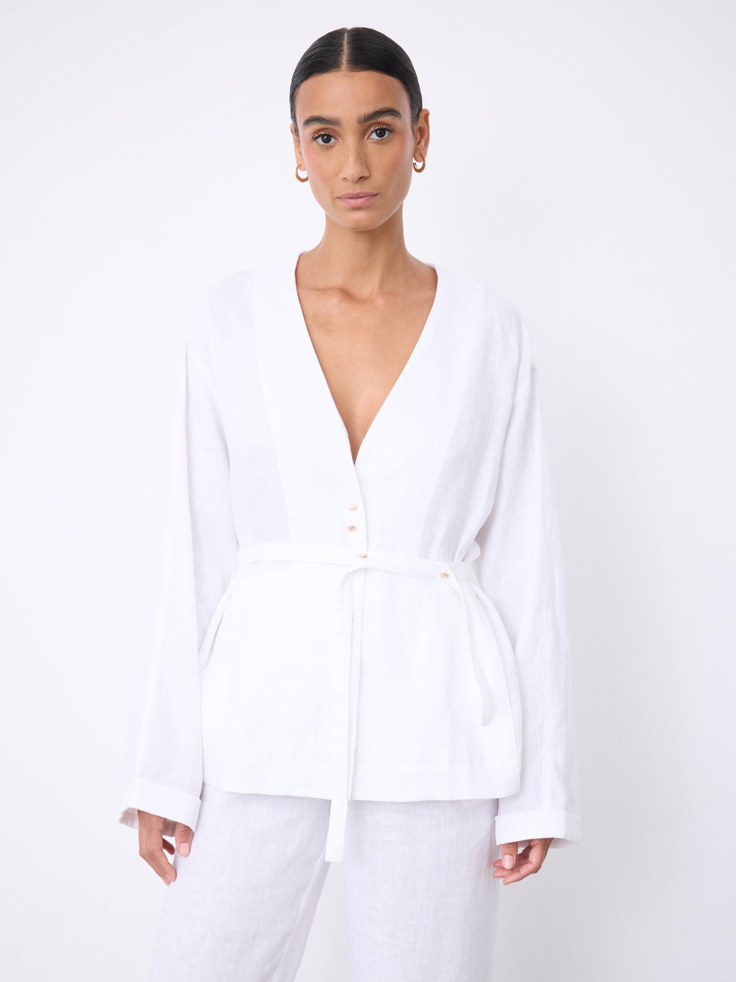 Vega linen jacket • Notshy Cashmere