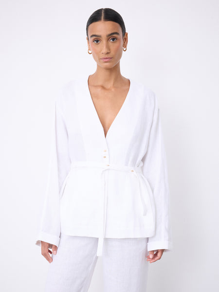 Vega linen jacket • Notshy Cashmere