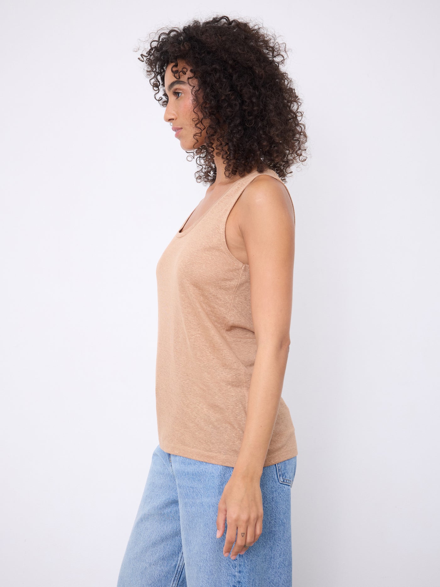 Yana linen tank top